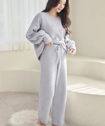 tu-hacci(ツーハッチ)の《P.snow》Vネックトップス&ロングパンツ(ルームウェア/パジャマ)