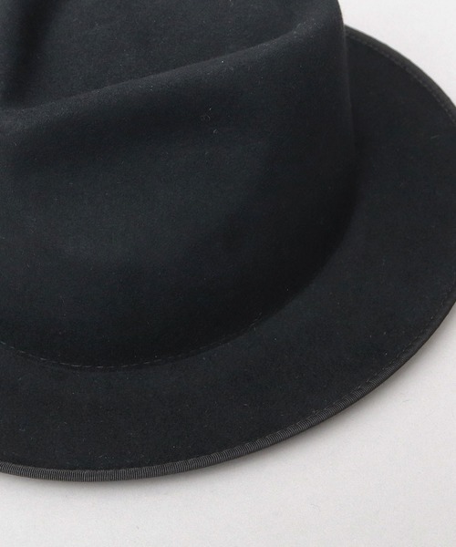 Sense of Grace（センスオブグレース）の「ウールフェルト フラット ミドルブリム 中折れハット（ハット・メンズ・ブラック/ブラウン・FREE）」の14枚目の写真