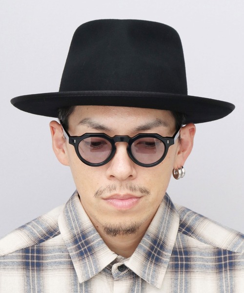 Sense of Grace（センスオブグレース）の「ウールフェルト フラット ミドルブリム 中折れハット（ハット・メンズ・ブラック/ブラウン・FREE）」の10枚目の写真