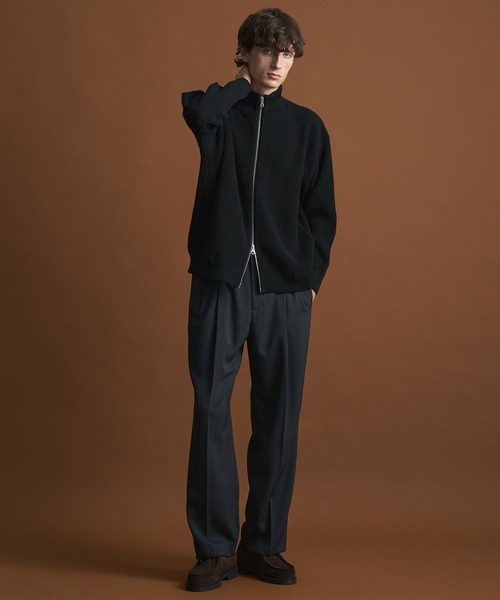 バウンドウールドライバーズニット/ジップカーディガン（ニット