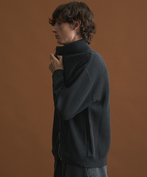 バウンドウールドライバーズニット/ジップカーディガン（ニット