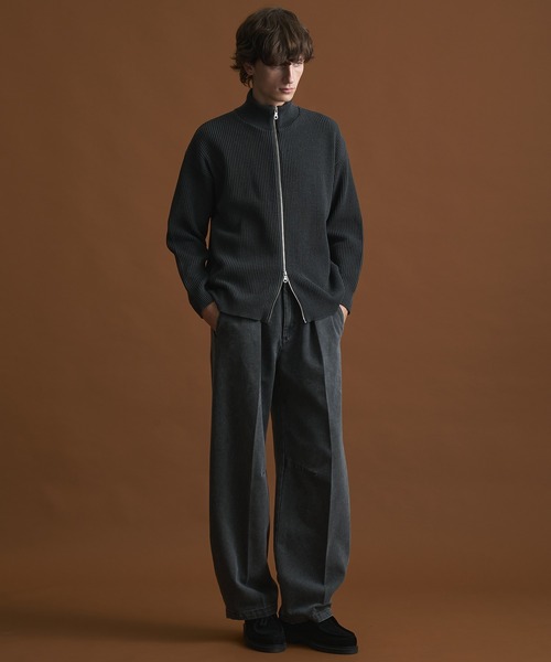 バウンドウールドライバーズニット/ジップカーディガン（ニット