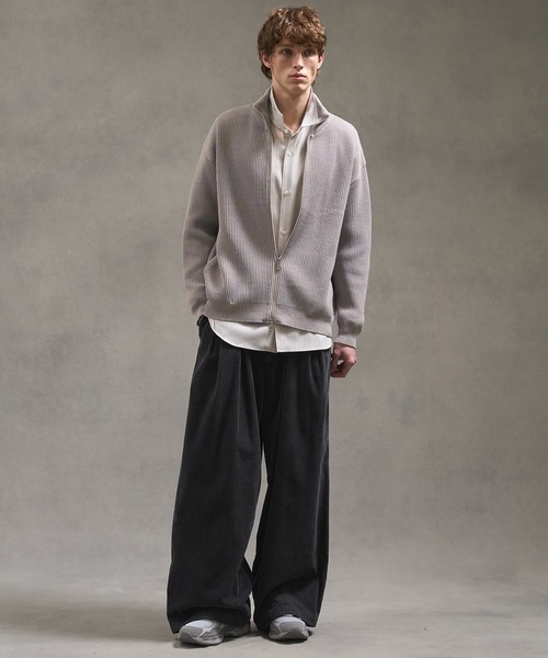 バウンドウールドライバーズニット/ジップカーディガン（ニット