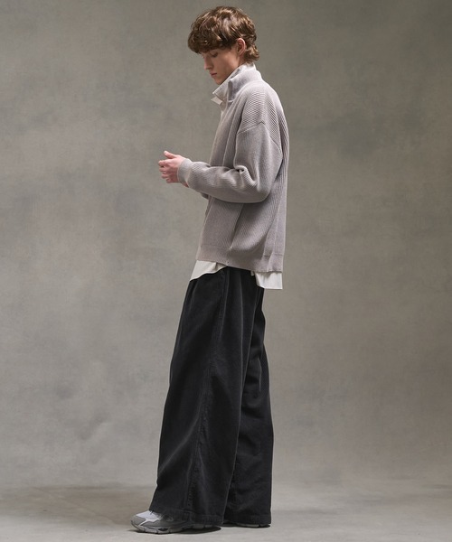 バウンドウールドライバーズニット/ジップカーディガン（ニット