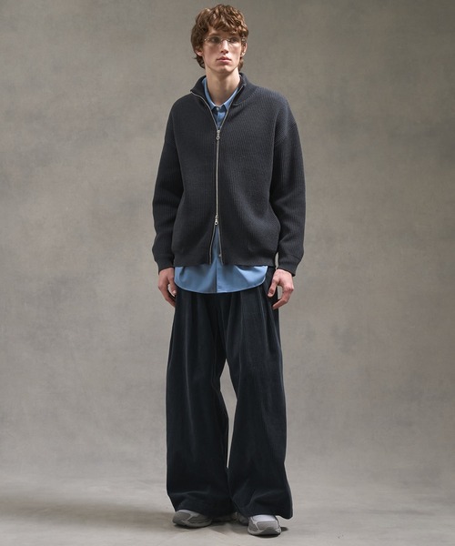 バウンドウールドライバーズニット/ジップカーディガン（ニット