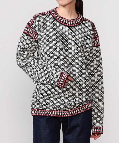 Bshop(ビショップ)の「Longa Liis | ヴィンテージ フォークセーター BLACK WOMEN(ニット/セーター・レディース・ブラック系その他・XS)」の1枚目の写真