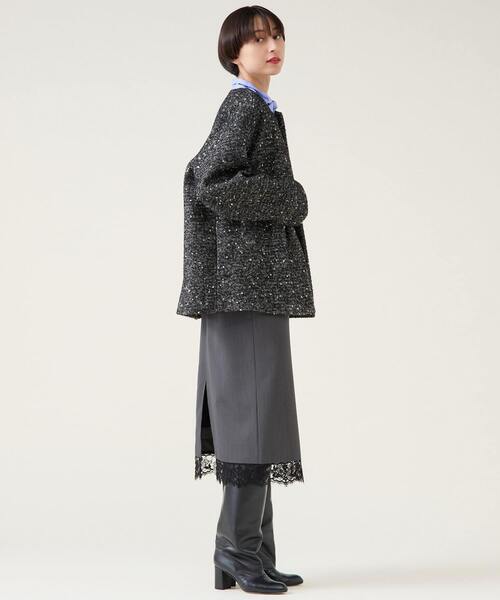 ☆新品☆martinique マルティニークノーカラーショートコート ノーカラーコート（ノーカラーコート）｜martinique（マルティニーク