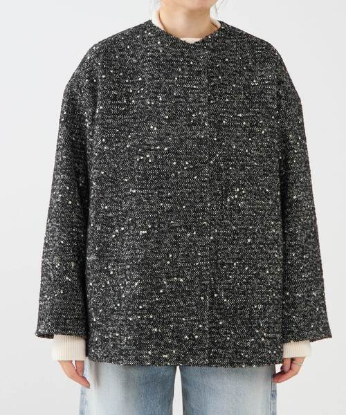 ☆新品☆martinique マルティニークノーカラーショートコート マルティニーク ノーカラーショートコート martinique ノーカラー