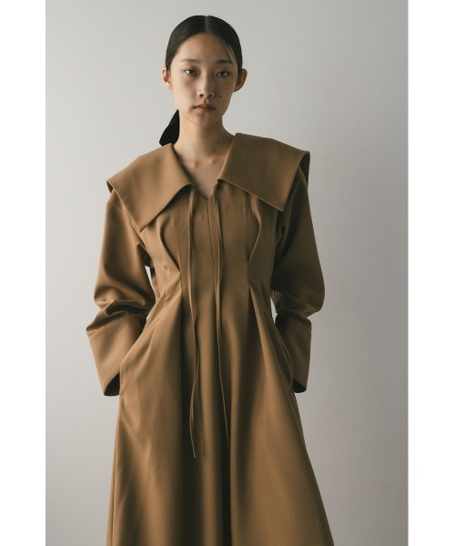 STYLEMIXER(スタイルミキサー)の「ビッグカラーワンピース(ワンピース・レディース・キャメル/グレー・SMALL/MEDIUM)」の16枚目の写真
