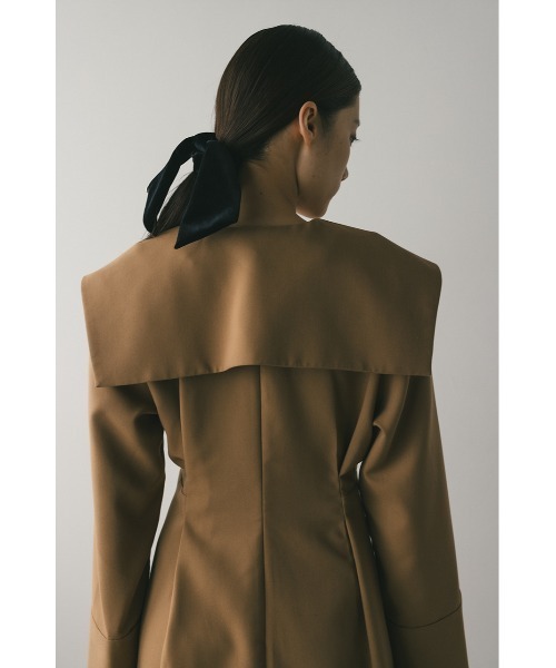 STYLEMIXER(スタイルミキサー)の「ビッグカラーワンピース(ワンピース・レディース・キャメル/グレー・SMALL/MEDIUM)」の20枚目の写真