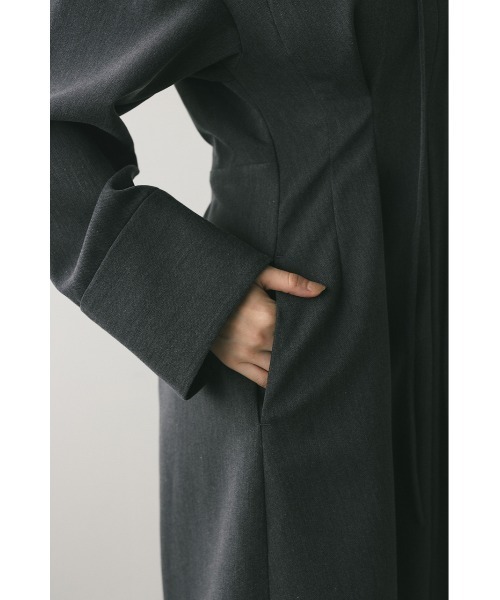 STYLEMIXER(スタイルミキサー)の「ビッグカラーワンピース(ワンピース・レディース・キャメル/グレー・SMALL/MEDIUM)」の7枚目の写真
