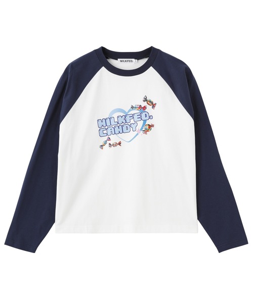 MILKFED.(ミルクフェド)の「CANDY HEART LOGO B/B TEE(Tシャツ/カットソー・レディース・ライトピンク/ブラック/ホワイト・L/M)」の20枚目の写真