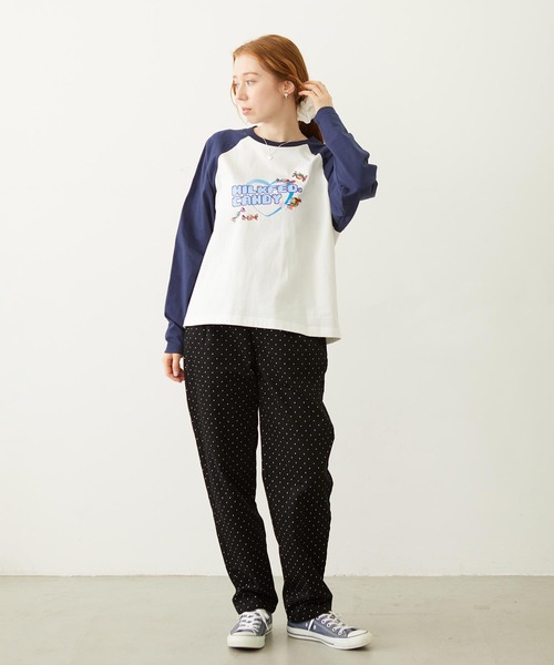 MILKFED.(ミルクフェド)の「CANDY HEART LOGO B/B TEE(Tシャツ/カットソー・レディース・ライトピンク/ブラック/ホワイト・L/M)」の9枚目の写真