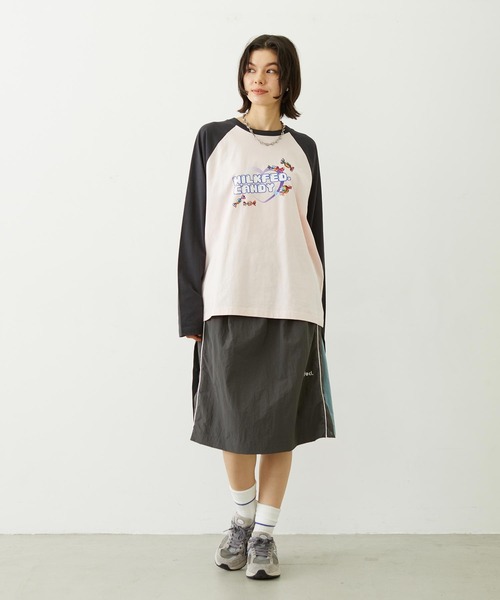 MILKFED.(ミルクフェド)の「CANDY HEART LOGO B/B TEE(Tシャツ/カットソー・レディース・ライトピンク/ブラック/ホワイト・L/M)」の15枚目の写真