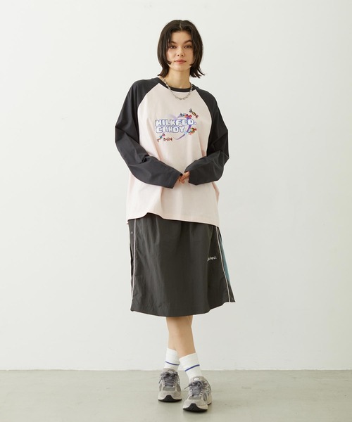 MILKFED.(ミルクフェド)の「CANDY HEART LOGO B/B TEE(Tシャツ/カットソー・レディース・ライトピンク/ブラック/ホワイト・L/M)」の16枚目の写真