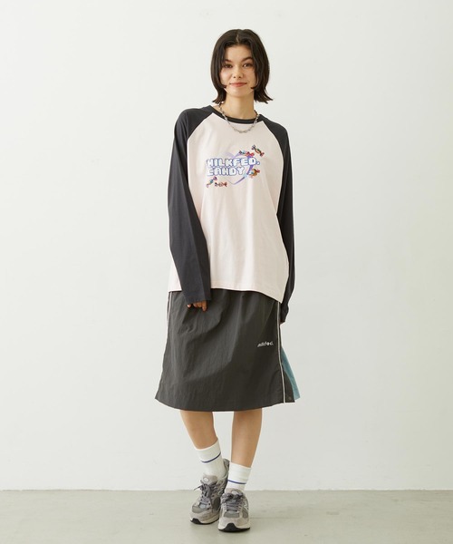 MILKFED.(ミルクフェド)の「CANDY HEART LOGO B/B TEE(Tシャツ/カットソー・レディース・ライトピンク/ブラック/ホワイト・L/M)」の17枚目の写真
