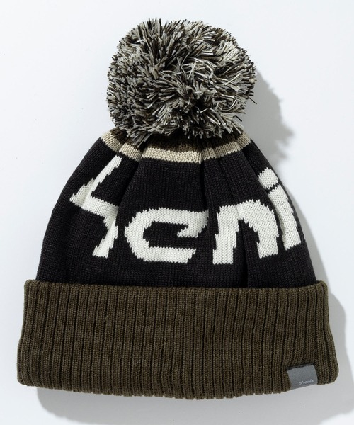 phenix(フェニックス)の「phenix(フェニックス)Phenix Big Logo Junior Knit Hat フェニックス ビッグロゴ ニットハット ニットキャップ(保温性/吸汗速乾)(ニットキャップ/ビーニー・キッズ・グレイッシュブルー/ブラック/カーキ/ネイビー/マスタード・ONE SIZE)」の3枚目の写真
