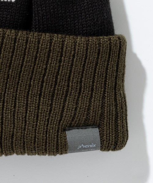 phenix(フェニックス)の「phenix(フェニックス)Phenix Big Logo Junior Knit Hat フェニックス ビッグロゴ ニットハット ニットキャップ(保温性/吸汗速乾)(ニットキャップ/ビーニー・キッズ・グレイッシュブルー/ブラック/カーキ/ネイビー/マスタード・ONE SIZE)」の15枚目の写真