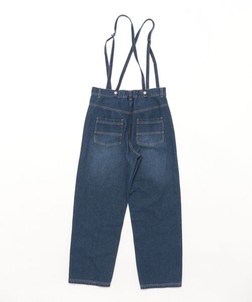 Doux archives（ドゥアルシーヴ）の「サスペンダー付きストレートデニムパンツ（デニムパンツ・レディース・ブルー/ネイビー・SMALL/MEDIUM）」の3枚目の写真