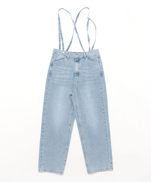 Doux archives（ドゥアルシーヴ）の「サスペンダー付きストレートデニムパンツ（デニムパンツ・レディース・ブルー/ネイビー・SMALL/MEDIUM）」の10枚目の写真
