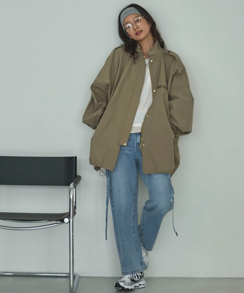 Doux archives（ドゥアルシーヴ）の「サスペンダー付きストレートデニムパンツ（デニムパンツ・レディース・ブルー/ネイビー・SMALL/MEDIUM）」の7枚目の写真