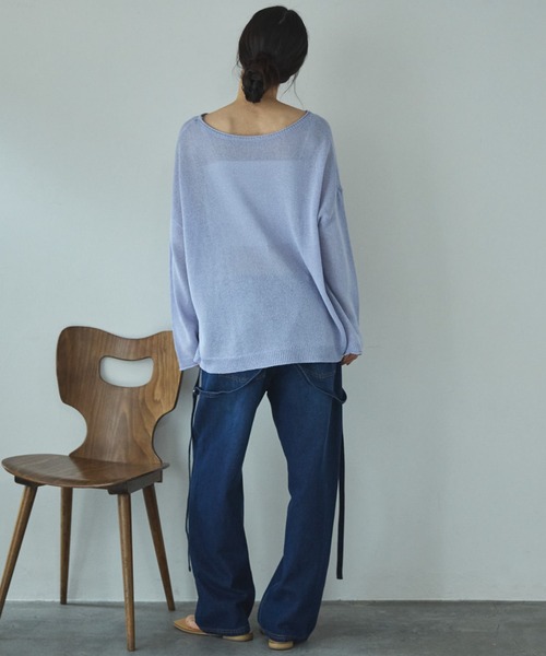 Doux archives（ドゥアルシーヴ）の「サスペンダー付きストレートデニムパンツ（デニムパンツ・レディース・ブルー/ネイビー・SMALL/MEDIUM）」の16枚目の写真