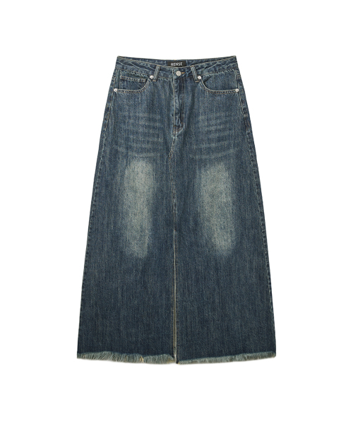 RENSE（レンセ）の「Cutting Denim Long Skirt Blue（スカート・レディース・その他・SMALL/MEDIUM）」の3枚目の写真