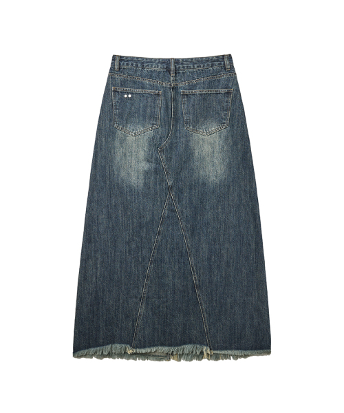 RENSE（レンセ）の「Cutting Denim Long Skirt Blue（スカート・レディース・その他・SMALL/MEDIUM）」の4枚目の写真