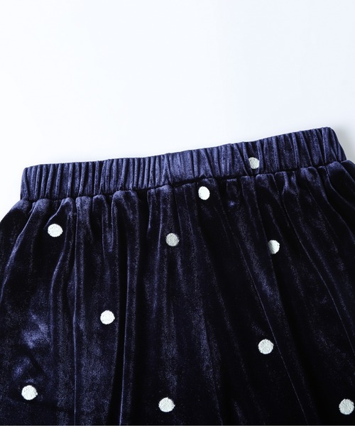 AMELY(エミリー)の「ドットデザインベロアワイドパンツ(その他パンツ・レディース・ネイビー/ブラック・フリー)」の9枚目の写真