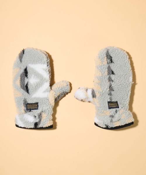 PENDLETON（ペンドルトン）の「【 PENDLETON / ペンドルトン 】ジャガードボアミトン（手袋・レディース・グレー/ベージュ・FREE）」の2枚目の写真
