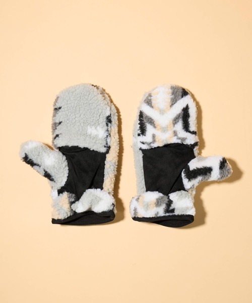 PENDLETON（ペンドルトン）の「【 PENDLETON / ペンドルトン 】ジャガードボアミトン（手袋・レディース・グレー/ベージュ・FREE）」の6枚目の写真