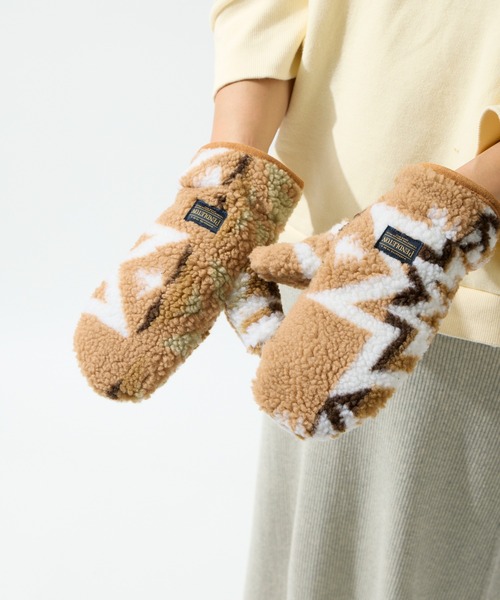 PENDLETON（ペンドルトン）の「【 PENDLETON / ペンドルトン 】ジャガードボアミトン（手袋・レディース・グレー/ベージュ・FREE）」の9枚目の写真