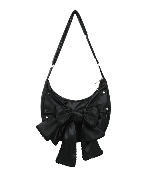 IUGAMAKARAS（イウガマカラス）の「Laced Ribbon Shoulder Bag (Black)（ショルダーバッグ・レディース・ブラック・FREE）」の18枚目の写真
