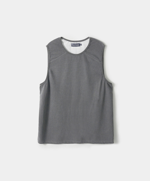 TRIP LE SENS(トリップ ル センス)の「ヴィンテージレグランスリーブレス_グレー(Tシャツ/カットソー・メンズ・その他・MEDIUM/LARGE)」の2枚目の写真