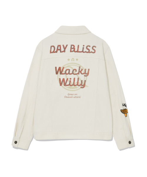 Wacky WiLLy(ワッキーウィリー)の「コーデュロイトラッカークリーム(デニムジャケット・レディース・その他・SMALL/LARGE)」の3枚目の写真