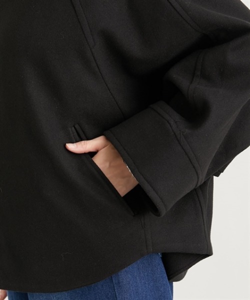 nissen（ニッセン）の「ノーカラードルマンジャケットコート（ノーカラージャケット・レディース・ベージュ/モカ/ブラック・L/LL/M）」の22枚目の写真