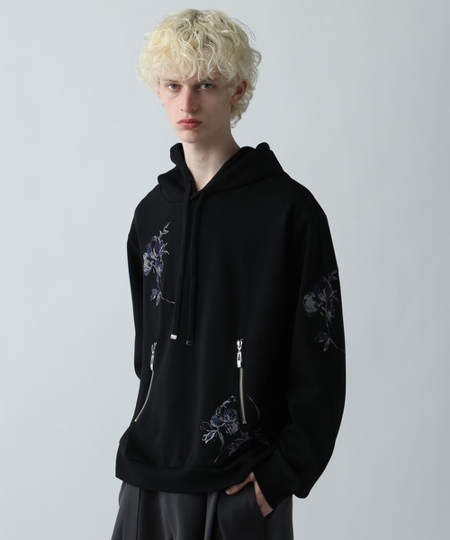 HARE（ハレ）の「シシュウモチーフポンチパーカー(HARE)（パーカー・メンズ・ホワイト/ブルー/ブラック・FREE）」の14枚目の写真