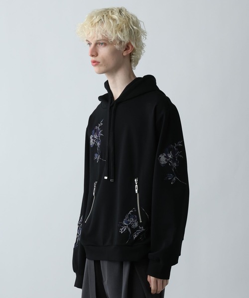 HARE（ハレ）の「シシュウモチーフポンチパーカー(HARE)（パーカー・メンズ・ホワイト/ブルー/ブラック・FREE）」の15枚目の写真