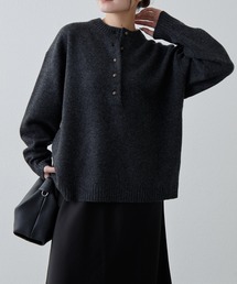 Lui's | ウォッシャブルウールフロントボタンニット(ニット/セーター)