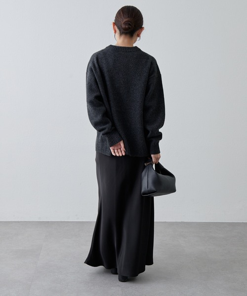 Lui's（ルイス）の「ウォッシャブルウールフロントボタンニット（ニット/セーター・レディース・チャコールグレー/ブラック/ピンク・FREE）」の11枚目の写真