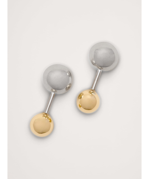 Banana Republic(バナナリパブリック)の「ミックスメタル スタッドピアス(ピアス(両耳用)・レディース・シルバー×ゴールド・ONE SIZE)」の1枚目の写真