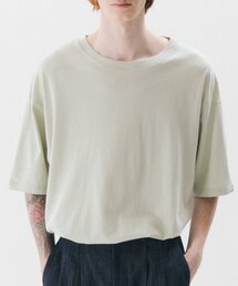 TRIP LE SENS（トリップ ル センス）の「パステルカラーシルケットコットンTシャツ_MINT GREY（Tシャツ/カットソー）」