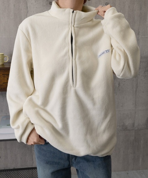 Miniministore(ミニミニストア)の「ハーフジップフリーストップスモックネック(スウェット・レディース・ブラック/アイボリー/ネイビー・FREE)」の18枚目の写真