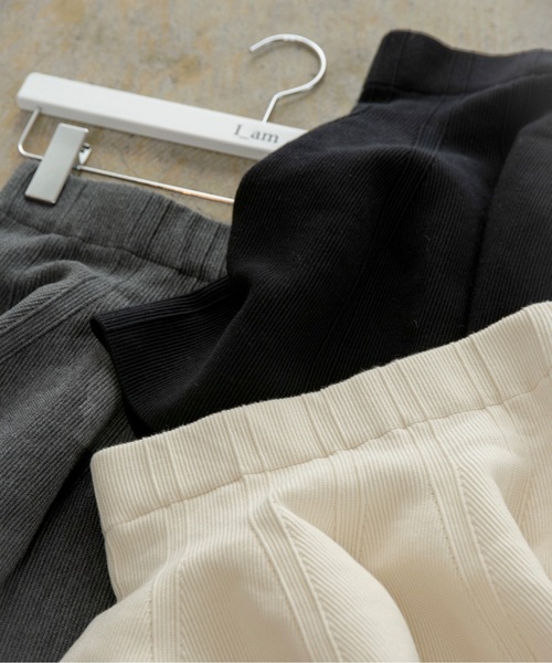 I_am（アイアム）の「structured flare knit skirt / ストラクチャードフレアニットスカート（スカート・レディース・ブラック/アイボリー/グレー・FREE）」の18枚目の写真