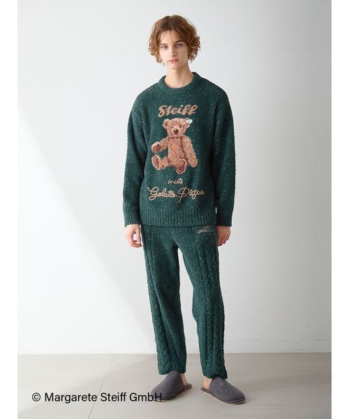 Steiff】【HOMME】パウダーネップジャガードプルオーバー（ルーム