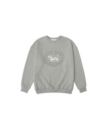 SITP5141 ルーズフィットアートワークスウェット_Melange gray