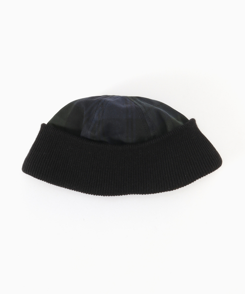 JOURNAL STANDARD（ジャーナルスタンダード）の「Winner Cap×JOURNAL STANDARD Black Watch Texwax Beanie（ハット・メンズ・グリーン・FREE）」の2枚目の写真