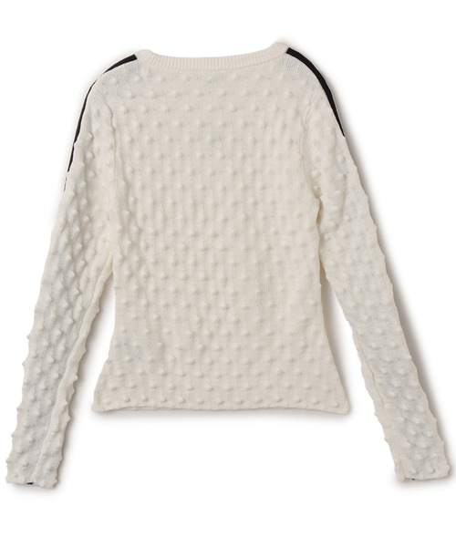 adidas（アディダス）の「adidas SLIM SOLID SPIKE KNIT SWEATSHIRT / アディダス スリム ソリッド スパイク ニット スウェットシャツ（ニット/セーター・レディース・ホワイト・S/M/L）」の8枚目の写真