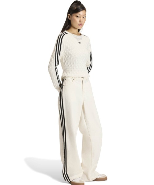 adidas（アディダス）の「adidas SLIM SOLID SPIKE KNIT SWEATSHIRT / アディダス スリム ソリッド スパイク ニット スウェットシャツ（ニット/セーター・レディース・ホワイト・S/M/L）」の10枚目の写真