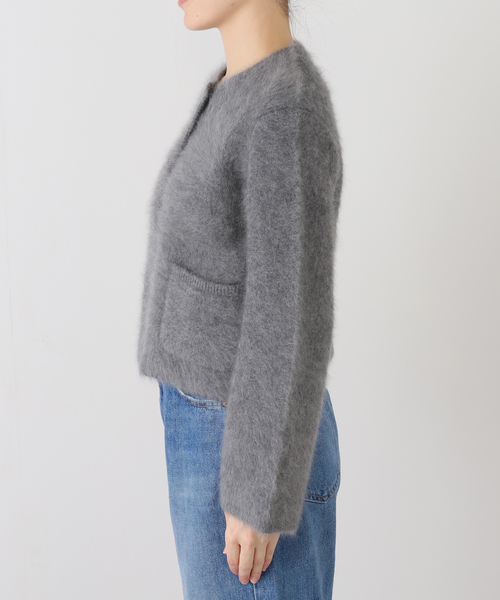 IENA LA BOUCLE ファーニットジャケット 25AW 定価49500 IENA LA BOUCLE ファーニットジャケット（ニット/セーター）｜IENA LA